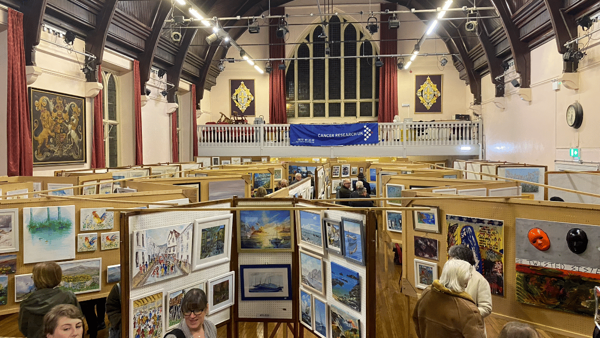 Take a look at what's on offer at the exhibition and sale of art and